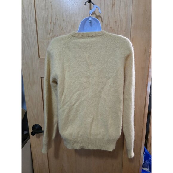 Grant Thomas Womens Two-Ply 100% Cashmere Sweater Beige Long Sleeve Pullover Siz - Picture 4 of 8